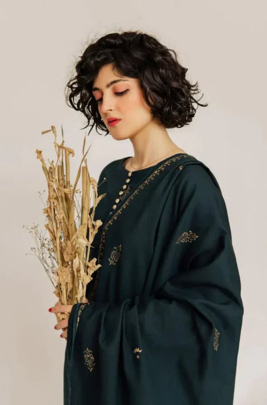 Jazmin Three Piece Winter Collection J - 0758 - Wareeb.Shop