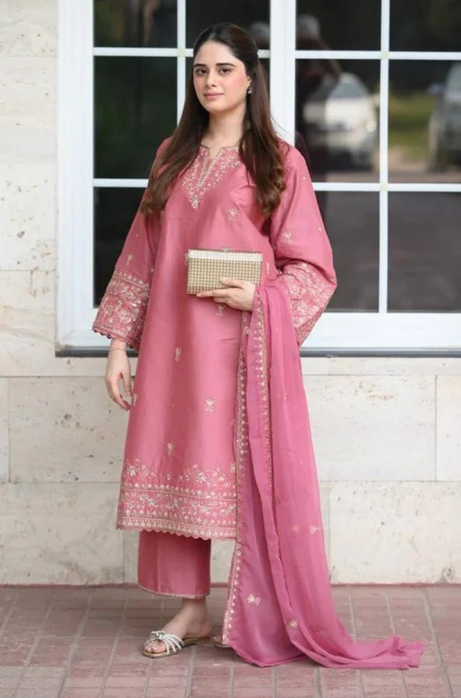 Laam - Summer 3Pc Lawn Embroidered Suit - Wareeb.Shop