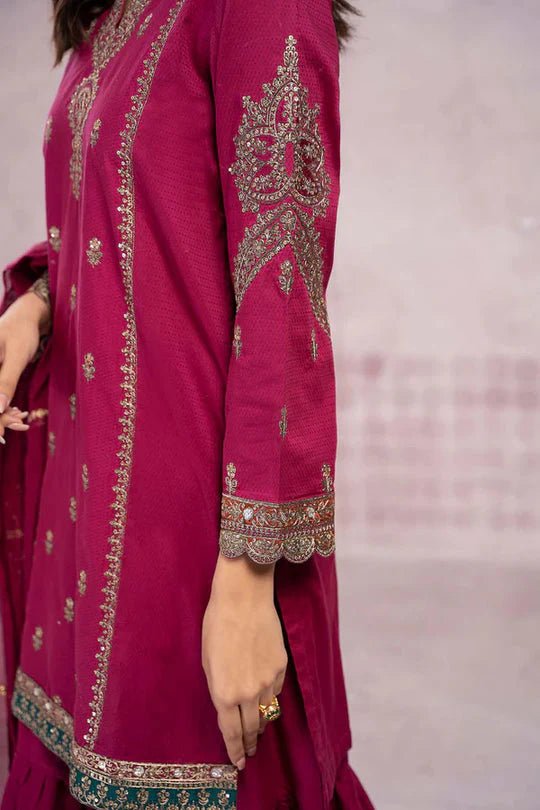 Maria B - 3 - Piece Lawn Embroidered Suit With Printed Lawn Dupatta - Wareeb.Shop