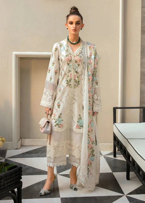 Monsoon Blooms Dhanak Three Piece Winter Collection - Wareeb.Shop