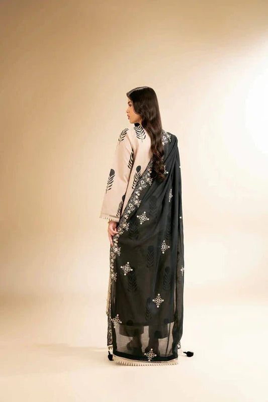 Nishat 3 Piece - Printed Shirt With Printed Trouser - Wareeb.Shop