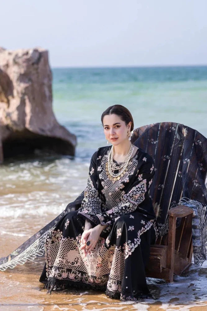 Qalamkar | Hania Amir | Sahil Kinaray | Unstitched Lawn 3Pc - Wareeb.Shop