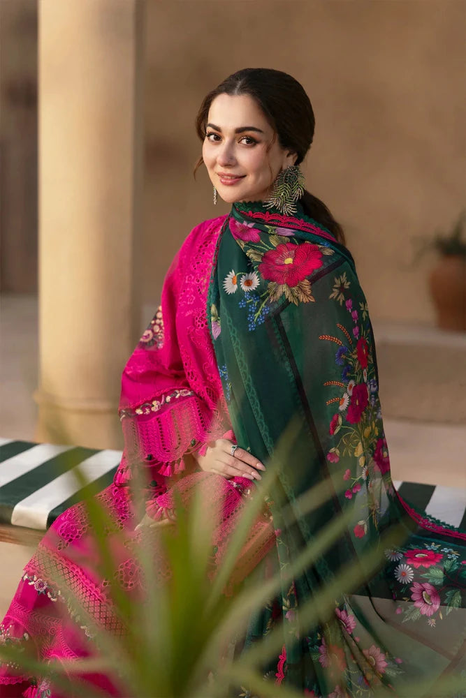 QalamKar - Summer 3Pc Chikenkari Lawn Embroidered Suit - Wareeb.Shop