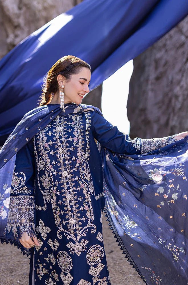 Qalamkar - Summer 3Pc Lawn Embroidered Suit - Wareeb.Shop