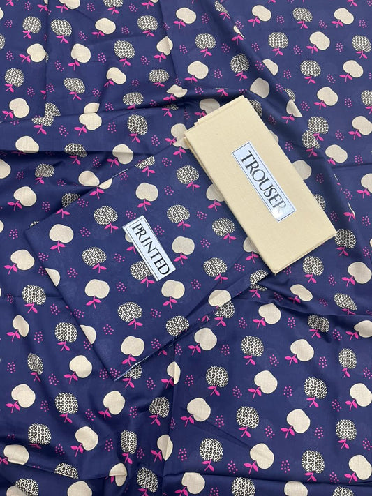 Premium Bonanza Lawn 2-Piece - Digital Printed Shirt with Matching Plain Trouser