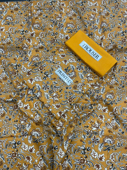 Premium Bonanza Lawn 2-Piece - Digital Printed Shirt with Matching Plain Trouser