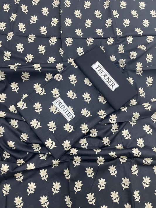 Premium Bonanza Lawn 2-Piece - Digital Printed Shirt with Matching Plain Trouser