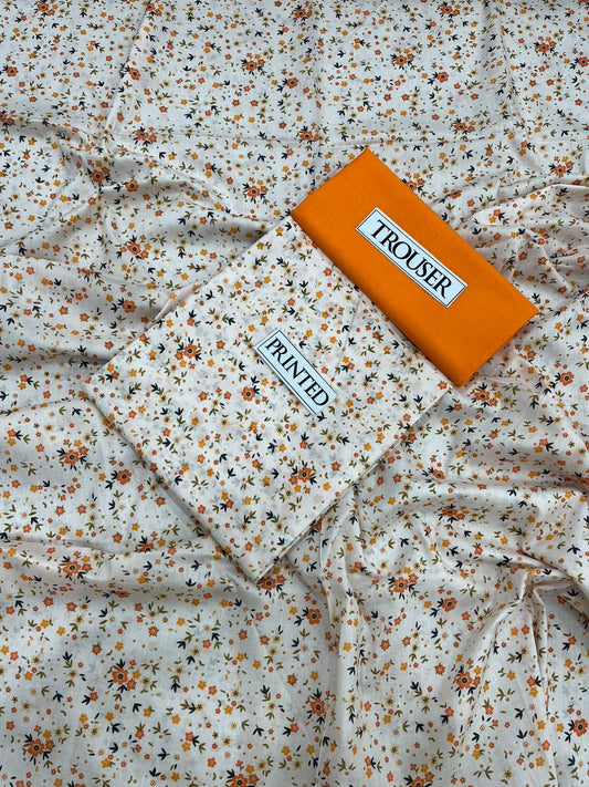 Premium Bonanza Lawn 2-Piece - Digital Printed Shirt with Matching Plain Trouser