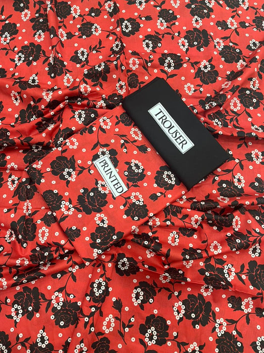 Premium Bonanza Lawn 2-Piece - Digital Printed Shirt with Matching Plain Trouser