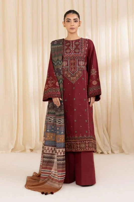 Sapphire Embroidered Dhanak Three Piece SP - 715 - Wareeb.Shop