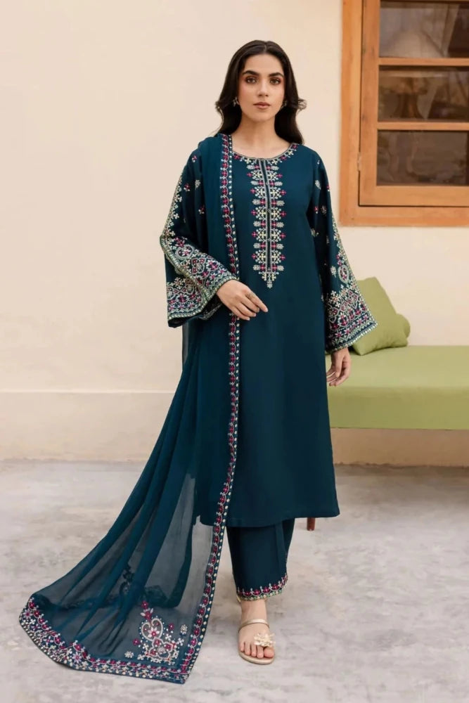 Sapphire - Summer 3PC Lawn Embroidered Suit - Wareeb.Shop