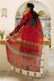 3 Piece Unstitched Heavy Embroidered Pure Lawn Suit with Fine Printed Lawn Dupatta