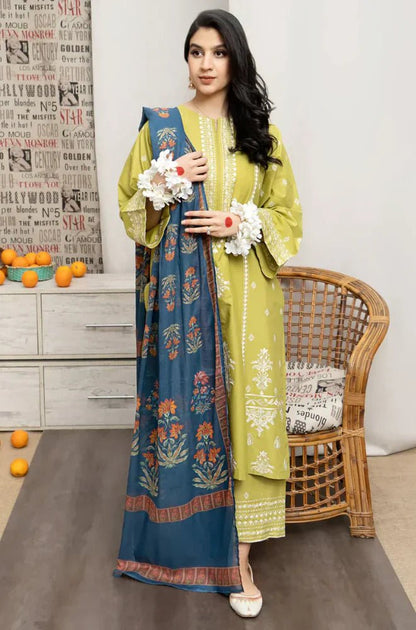 Urge Embroidered Dhanak Three Piece UR - 720 - Wareeb.Shop