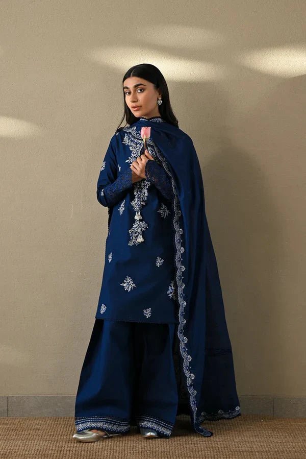 ZAIB Embroidered dhanak Three Piece ZAIB - 20 - Wareeb.Shop