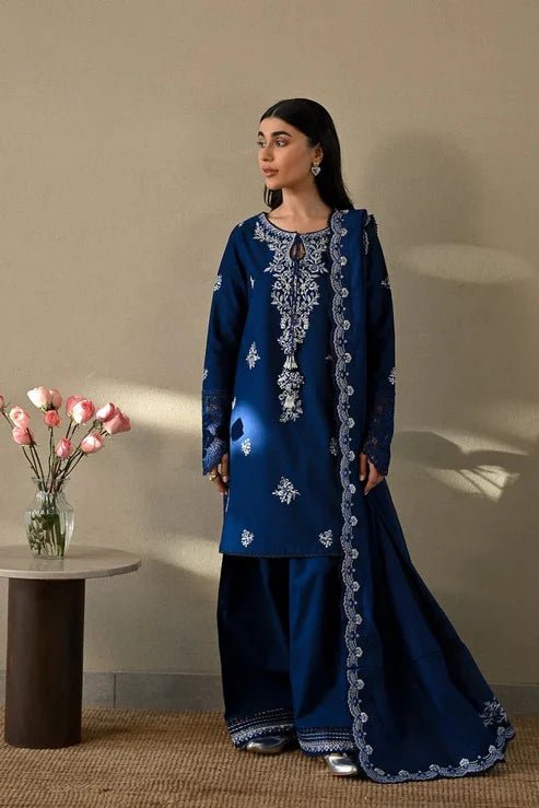 ZAIB Embroidered dhanak Three Piece ZAIB - 20 - Wareeb.Shop