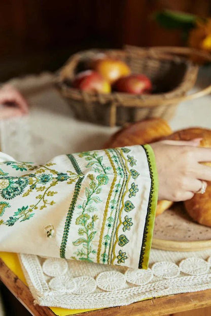 Zara Shahjahan 3Pc Lawn Embroidered Shirt With Printed Lawn Dupatta - Wareeb.Shop