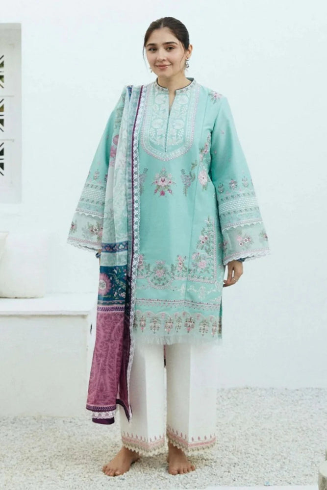 Zarashahjahan Embroidered dhanak Three Piece COCO - 01 - Wareeb.Shop