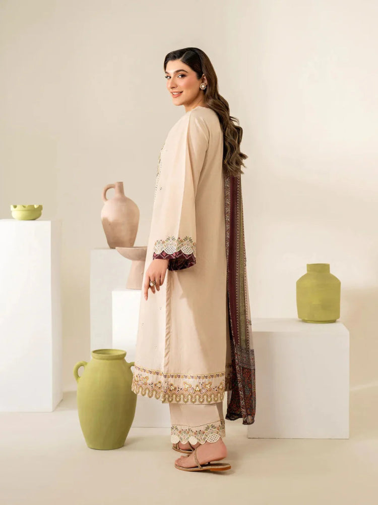 Zarashahjhan Embroidered Dhanak Three Piece COCO - 199 - Wareeb.Shop