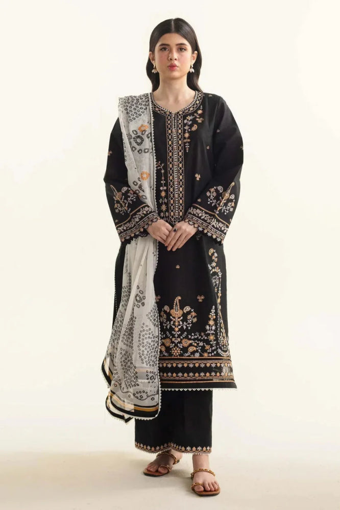 Zarashahjhan Embroidered Dhanak Three Piece COCO - 742 - Wareeb.Shop