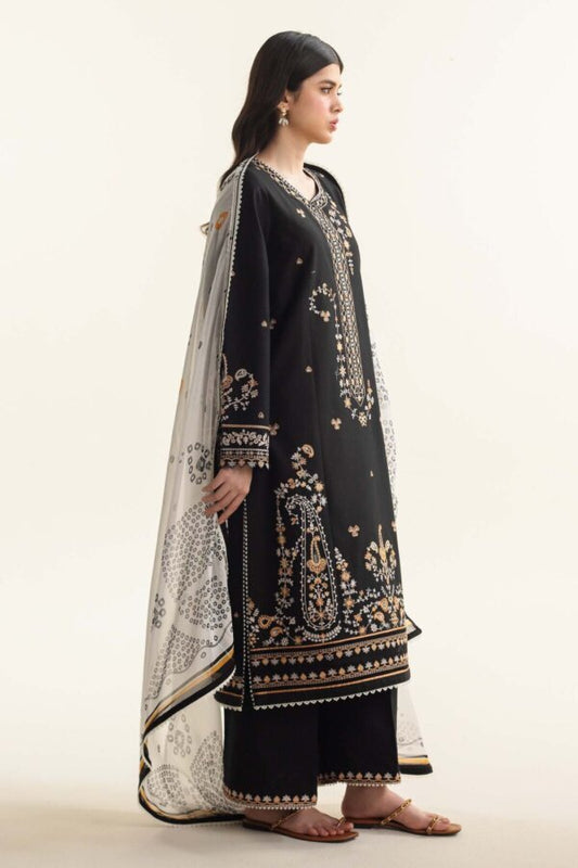 Zarashahjhan Embroidered Dhanak Three Piece COCO - 742 - Wareeb.Shop