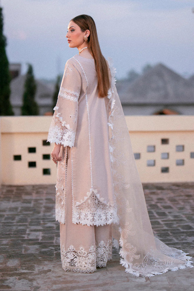 Zarpash Chikenkari Embroidered Dhanak Three Piece Zarpash - 02 - Wareeb.Shop